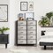 Sorbus Dresser with 10 Drawers - Storage Unit Organizer Chest for Clothes - Bedroom, Room, Nursery, & Closet - Steel Frame, Wood Top & Handles, and Easy Pull Fabric Bins